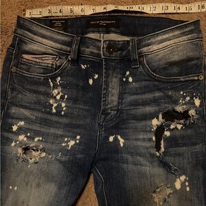 Cult of Individuality Heavily Distressed Blue Jeans
